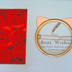 Soft colored kitty ear hair clip